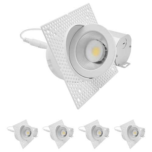 Philips Lightstrip Plus Extension LUXRITE 4 Inch Trimless Gimbal LED Recessed Lighting, 20W, 2000LM, 5CCT Selectable 2700K-5000K, 38°...