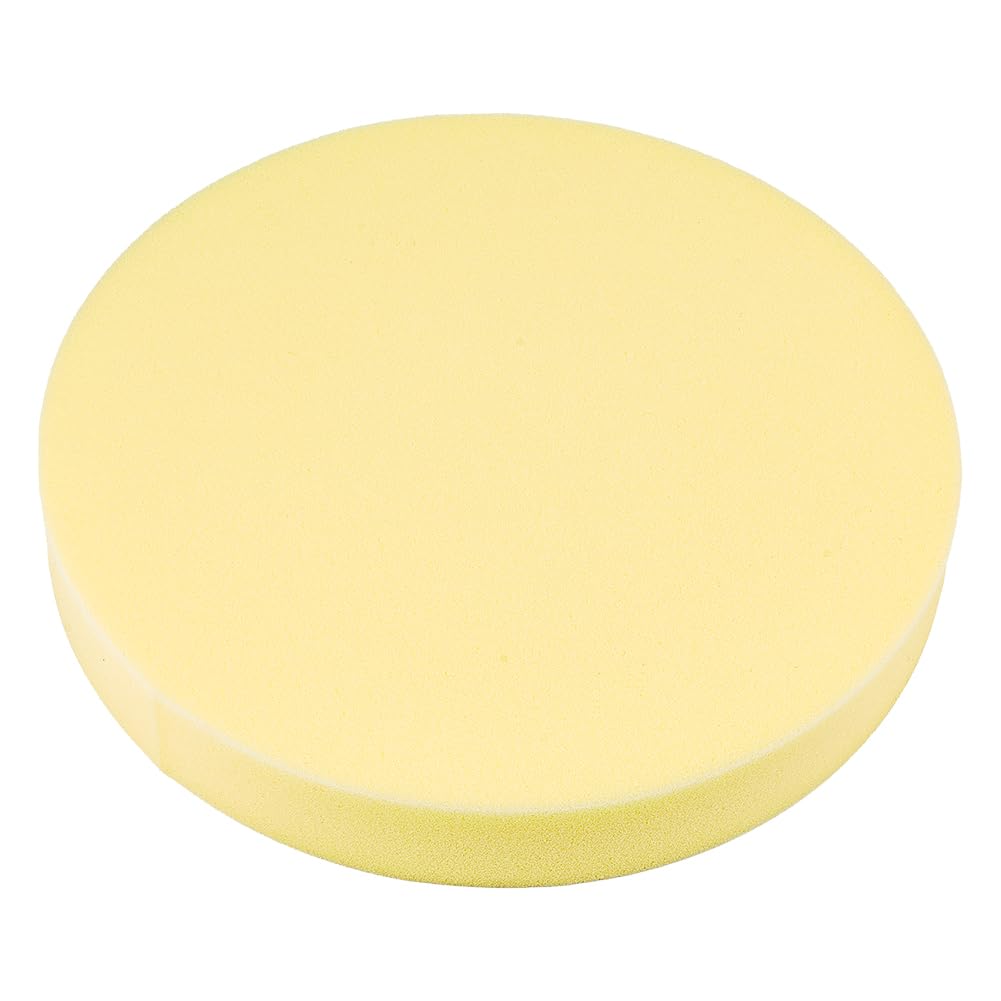 BENECREAT Yellow Pottery Foam Table Runner, 13.6inch High Density Round Upholstery Foam for Watercolor, Crafts, Pottery, Clay, Ceramics, 50mm Thick