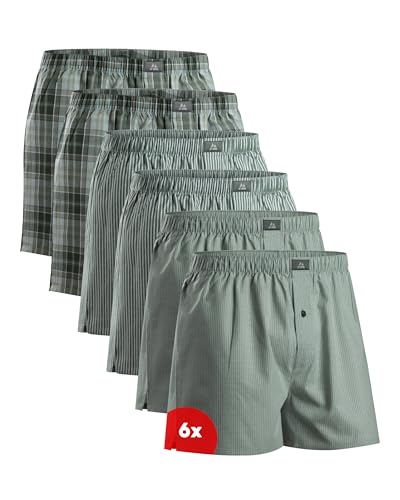 DANISH ENDURANCE Mens Underwear Organic Woven Cotton Boxers for Men Boxer Briefs Pack Ropa Interior Hombre Calzoncillos