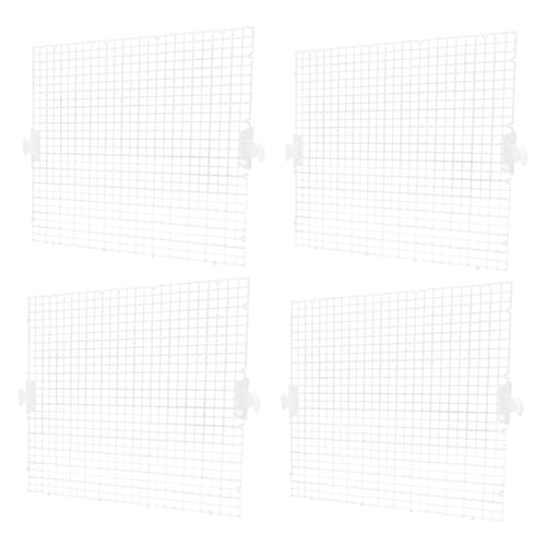 TOGEVAL 8個 水槽 板 紫外線 水槽 ーナー 水族館フード フィン 水族館グリッド の仕切り ア ネット の な接着剤 の付属品 立つ Transparent 塩ビ