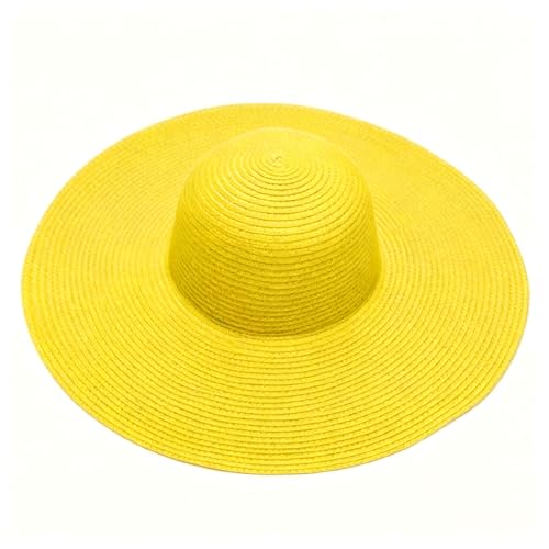Chapeau Fedora large bord femme Panama rétro ceinture vintage