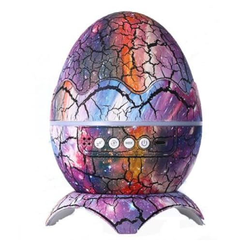 Proiettore a Forma di Stella di Uova di Dinosauro per Camera da Letto Telecomando Altoparlante Musicale Bluetooth Luce Notturna per dei Bambini Decorazione per