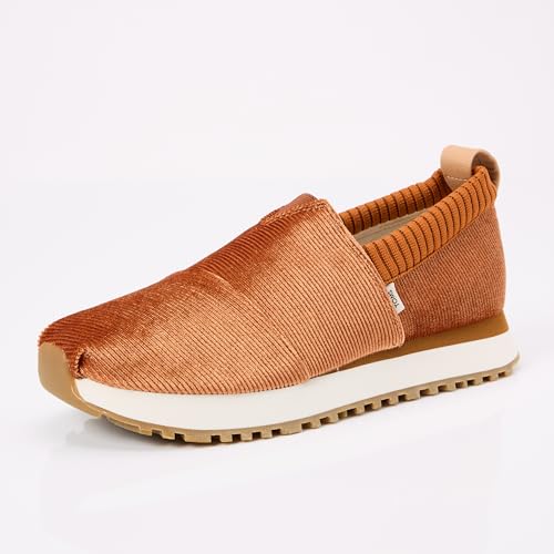 TOMS Women's Resident 2.0 Sneaker, Maple Brown Corduroy, 7 UK