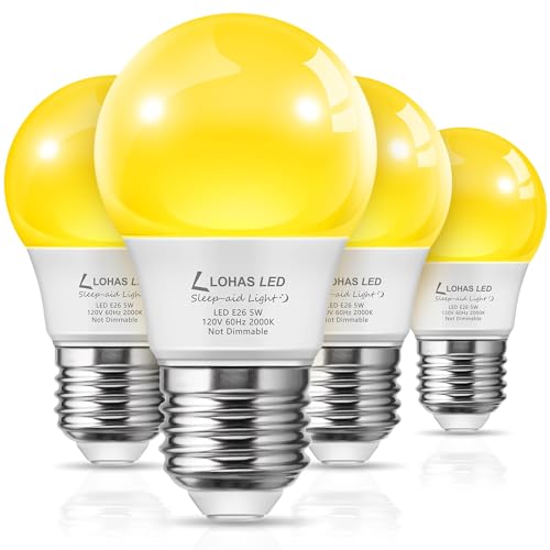 L Lohas Led LH-BL-5W-YELLOW BUG-4-A15 Lohas Bug Light Bulb Yellow Led Bulbs, Outdoor Porch Lights cover