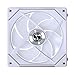 Lian Li UNI Fan SL-Infinity 140mm-Single Pack-ARGB Fan-Daisy-Chain Design-Infinity Mirror-Customizable Lighting Effects-Without Controller-White-(UF-SLIN140-1W)