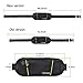 iTECHOR Waist Pack, Sport Running Belt, Water Resistant Fanny Pack Fits iPhone 6/6S Plus, Adjustable Band for Men and Women, Black