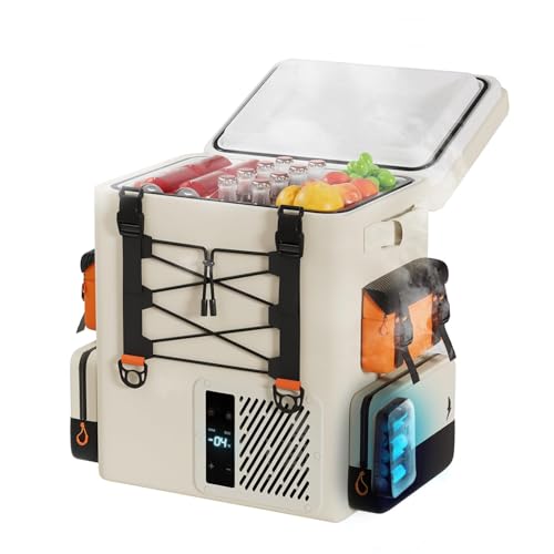 LiTHELi 12V Car Refrigerator, 21QT/20L Portable Freezer, -4-68℉, Battery Powered