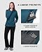 Outdoor Ventures Damen Wasserdichte Softshelljacke Winddichte Übergangsjacke mit Kapuze Leichte Sportjacke Funktionsjacke zum Radfahren, Wandern, Keramikblau 40