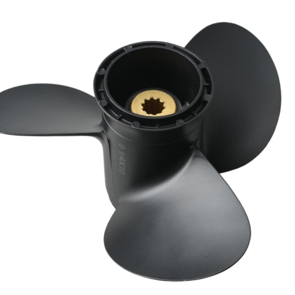 9 1/4x10 Elabora di Alluminio 3 per Motori fuoribordo da 8 a 20 CV compatibili con Motore a 10 Spline