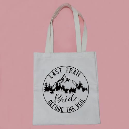 Bolso tote PWHAOO para despedida de soltera 'Last Trail Before the Veil', ideal para senderismo y montaña miniatura 6