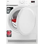 AEG 7000 Series Freestanding Heat Pump Tumble Dryer 8kg TR708L0B, 8kg Load, SensiDry with Low Energy Consumption, EasyClean Filter, Energy Class A++, White