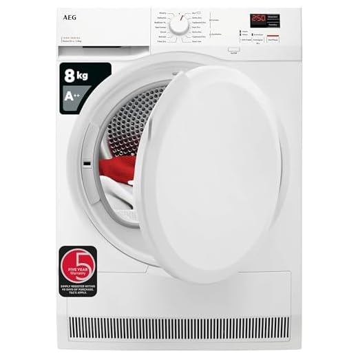AEG 7000 Series Freestanding Heat Pump Tumble Dryer 8kg TR708L0B, 8kg Load, SensiDry with Low Energy Consumption, EasyClean Filter, Energy Class A++, White