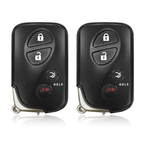 Clé de rechange Keylessbest pour Lexus ES350 IS250 4 boutons x2
