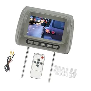 AsrMyjcx 7-Zoll Auto Kopfstützen Bildschirm Grau