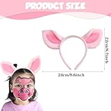 NUOGUAYI Tier Haarreifen, Cartoon Party Schwein Haarreif, Haarreif Damen Tier, Haarreifen Kinder, Haarschmuck, für Kinder Erwachsene, Halloween Karneval Cosplay Mottoparty