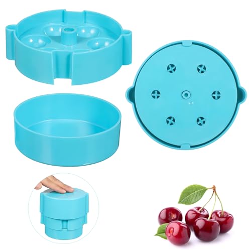 Amosfun 6Hole Cherry Pitter Tool Portable Handheld Cherry Corer for Efficient Pitting Lightweight and Design for Quick Culinary Prep and Mess Operation