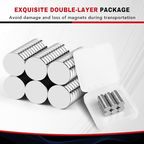 Image of 70P Refrigerator Magnets,12x3mm Small Round Rare Earth Magnet Tiny Strong Disc Magnets Neodymium Mini Magnet for Crafts, DIY, Fridge, Miniatures, Whiteboard, Office