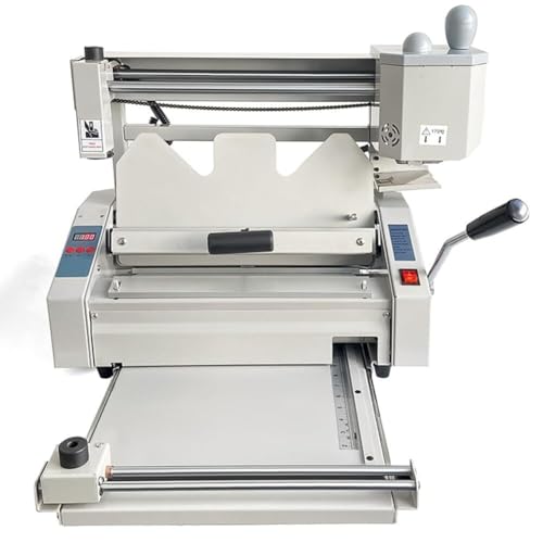 DDNGEJ Encuadernadora de Escritorio con termofusible. Velocidad de encuadernación: 180 Libros/h. Ancho de sangría: 310 mm. Profundidad de sangría: 0,8 mm. para Libros,