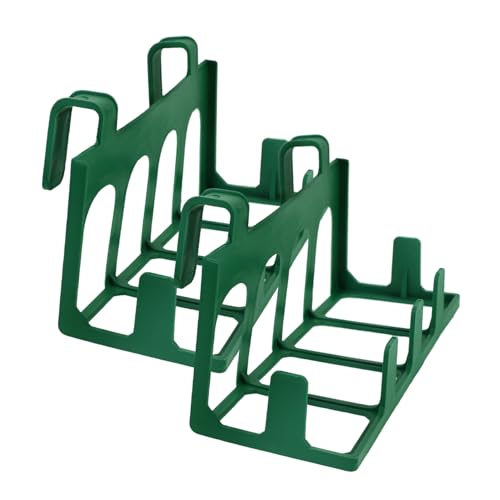 OFFSCH Support de pot de podium polyvalent Support de pot vertical vert Support de pot de fenêtre Support de jardinière mural Panier suspendu décoratif extérieur