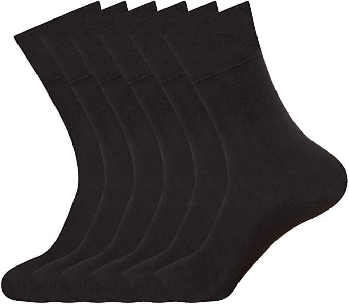 RAYMSTER Diabetic sock for Woman- Non Elastic Wide Honey Comb Top Soft Cuff Ankle Wide Grip Odema Friendly legs Size (4-7)