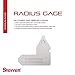 Starrett Individual Radius Gage for Both Convex and Concave Radii - Ideal for Carpenters and Constructions - Stainless Steel, 1/16