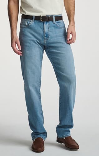 Mavi Men's Zach Mid Rise Straight Leg Jeans, Deep Brushed Williamsburg2