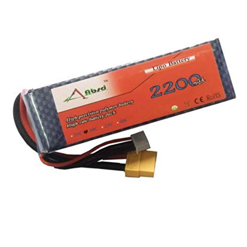 Robocraze 2200 mAh Lipo Battery Rechargeable Power Supply for RC Cars and Quadcopter - 11.1 V, 25 C (B077PCP5ZR) Amazon Price History, Amazon Price Tracker