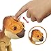 Mattel Jurassic World Rebirth Primal Protector Aquilops Dolores Interactive Dinosaur Toy with Attack Action & Sounds, Pet-Style Electronic Figure with Food Accessory