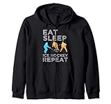 Photo Gallery eat sleep ice hockey ripeti divertente giocatore sportivo regalo felpa con cappuccio Photo Gallery eat sleep ice hockey ripeti divertente giocatore sportivo regalo felpa con cappuccio