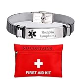 3. WICHTIG: Ein personalisiertes Med Armband mit eingravierten medizinischen Informationen ist eine bequeme Möglichkeit, in jedem Notfall Aufmerksamkeit zu erregen, damit Ärzte / Krankenschwestern / Menschen in Ihrer Umgebung Ihre Körperbedingungen früher kennenlernen und sofort Erste Hilfe erhalten Das Leben retten.