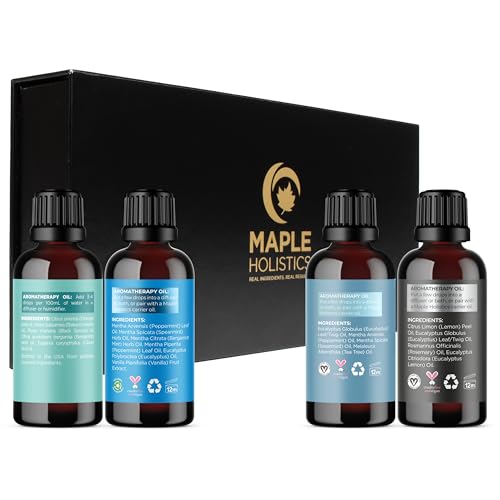 Image of Winter Essential Oils Set for Diffuser - Large 100% Pure Holiday Essential Oil Blends Gift Set with Frost Chill Defend and Breathe Blends - Perfect Aromatherapy Gift for All Occasions (4x30mL)
