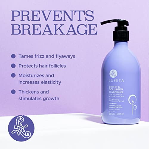 Image of Luseta Biotin & Collagen Conditioner Thickening for Hair Loss, 16.9oz | Biotin Hair Conditioner for Hair Growth - Infused with Argan Oil to Repair Damaged Dry Hair - Sulfate Free Paraben Free