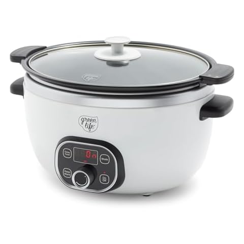 GreenLife Cook Duo Healthy Ceramic Nonstick 6QT Slow Cooker Cover
