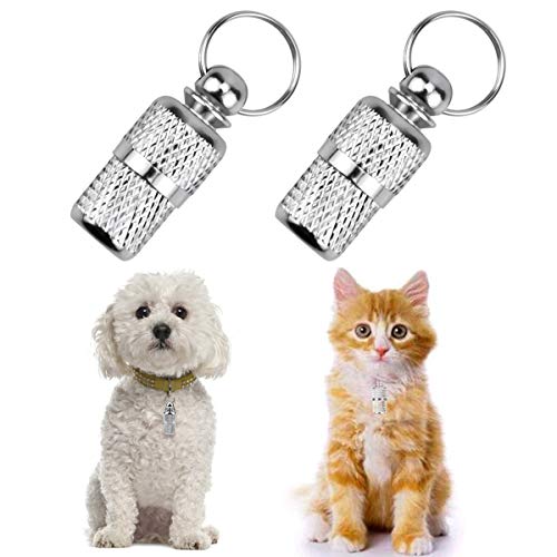 Fodlon hundemarke 5pcs hundehalsband mit namen und telefonnummer Metall dog tag mit Etikett adressanhänger hund halsband hund mit name halsband katze personalisierte hundemarke Haustiere hunde zubehör
