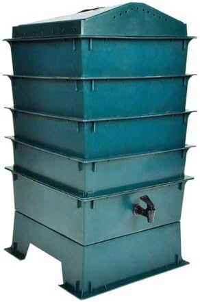 vidaXL Compost for Worms with 4 Trays Green Vermicompost Compost ...