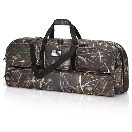CVLIFE 37" Compound Bow Case, Bow Bag Soft Bow Case Compact Arrow Case with Thick Foam Padding, Includes Backpack Strap, Shoulder Straps Archery Bow Case with Arrow Pocket for Gear Protection, Camo