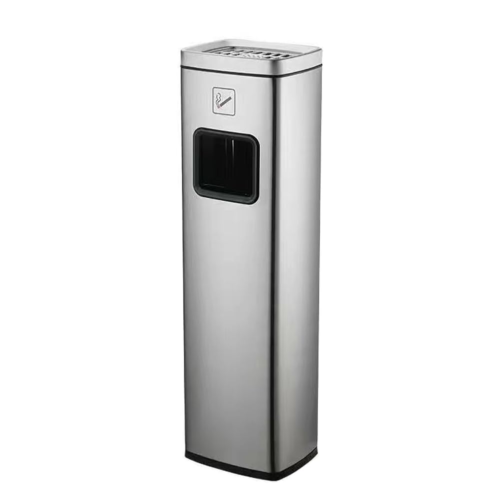 訳あり‼️ スタンド灰皿 屋外 角型 シルバー 吸い殻入れ アッシュトレイ Amazon.co.jp: スタンド灰皿 屋外灰皿 角型 シルバー 吸い殻入れ