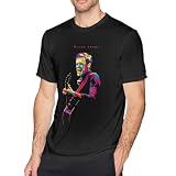 Bryan Music Adams Shirt Men's Casual Graphic Tee Summer Unisex Crew Neck Soft Top Tshirt Black Medium
