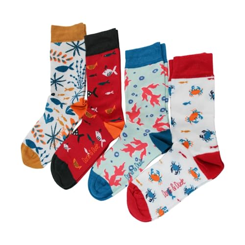 Chaussettes en bambou bio respirantes bout lisse Doris & Dude lot de 4