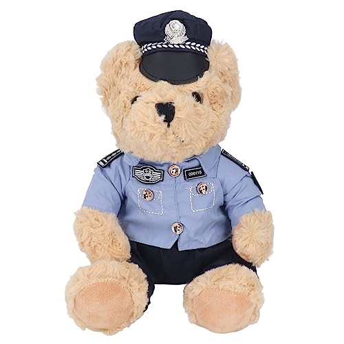 CaCaCook Oso de Peluche de Policía,Ositos de Peluche de Policía,Ositos de Peluche de Oficial,Ositos de Peluche Lindos con Ropa Extraíble para Niñas y Niños ﻿ (Tipo 2)