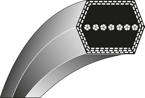 Ratioparts Courroie trapézoïdale Type 4-12,7 x 2286 pour Tondeuse autoportée ave