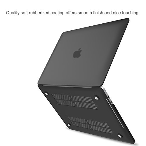 Image of ProCase for MacBook Pro 15 2019 2018 2017 2016 A1990A1707 with Touch Bar, Hard Shell Case and Keyboard Cover for 2016-2019 MacBook Pro 15 -Black.