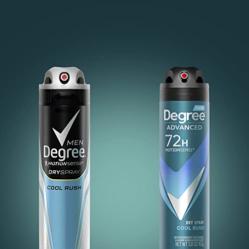 Degree Men Antiperspirant Deodorant Dry Spray Cool Rush 3.8 oz miniatura 7