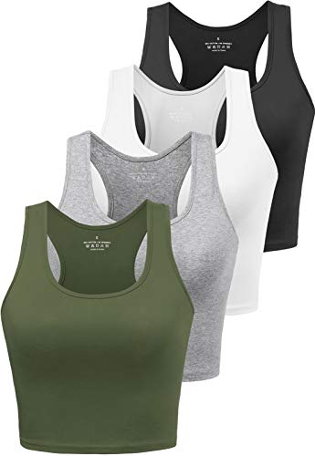 Damen Sport-Tanktop Mit Integriertem BH – Hochgeschlossener, ärmelloser Racerback-Crop Für Frühling/Sommer 2025, Y2K-Style, Einfarbig, Zum Laufen & Fitness Damen Sport-Tanktop Mit Integriertem BH – Hochgeschlossener, ärmelloser Racerback-Crop Für Frühling/Sommer 2025, Y2K-Style, Einfarbig, Zum Laufen & Fitness