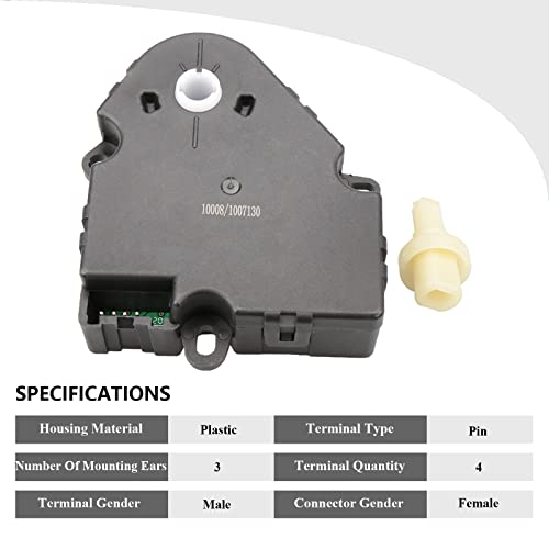 Vipcar 604-020 Temperature Blend Door Actuator For Jeep 1998-2001 Cherokee, 1999-2006 Wrangler, 1999-2006 Tj #TOP1