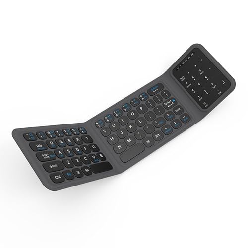 Teclado inalámbrico ultra delgado con diseño plegable magnético