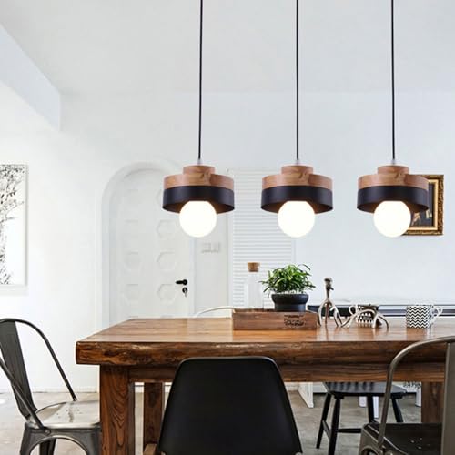 Lámpara de techo empotrada con difusor de madera para luz decorativa 5
