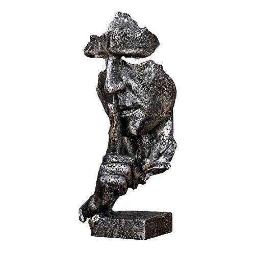 RUIHAI Silence is Golden - Handcrafted Silent Men Statues Resin Abstract Sculpture Office