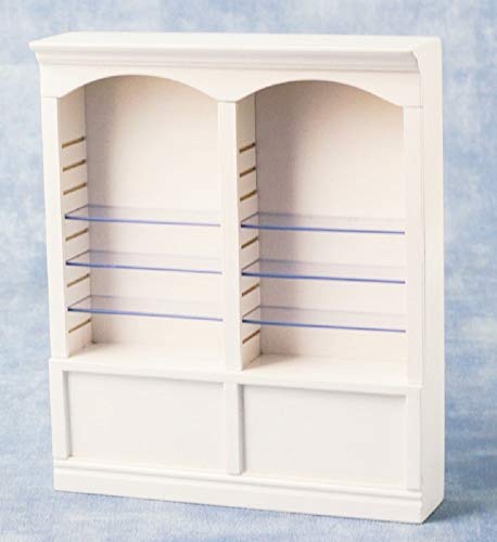 Melody Jane Puppenhaus Eckladen Mit Regal – Weiß, 1:12 Maßstab, 12x4,2x19,6 Cm