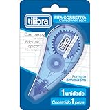 Corretivo em Fita 5mmx6m Azul - Blister com 1 Unidade,Tilibra